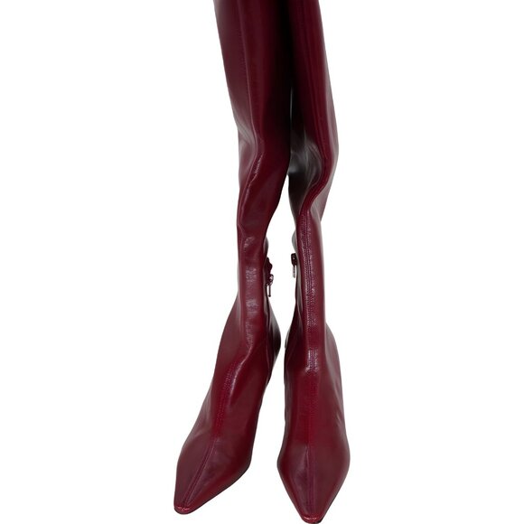 Steve Madden Red Over-The-Knee Boots Size 7.5 M for Women - Picture 5 of 6